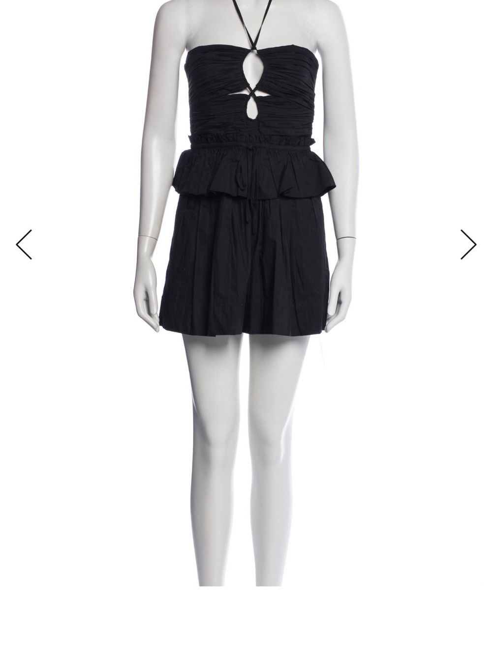 Ulla Johnson Black Strapless Romper